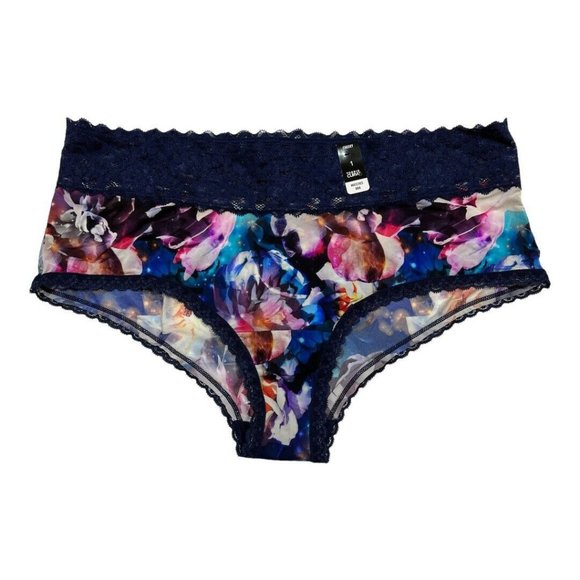 torrid Other - NWT TORRID Cheeky Pantie Underwear Sz 3 silky Multicolor Blue Lace